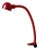 Vintage Snake Desk Lamp in Red, 1970s For Sale