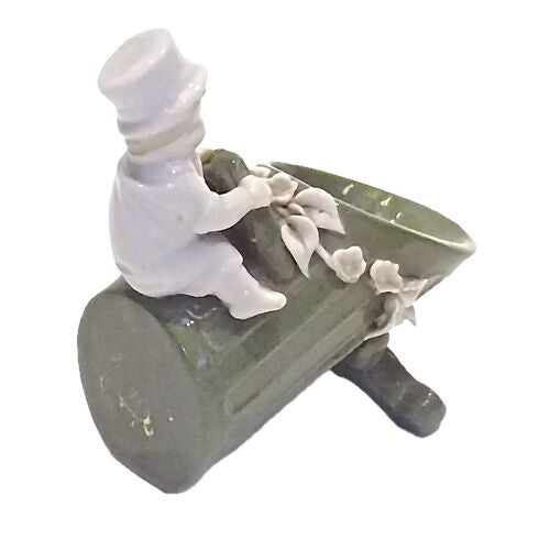 Figurative Antique 19th-C. Porcelain Salt Cellar For Sale - Image 3 of 5