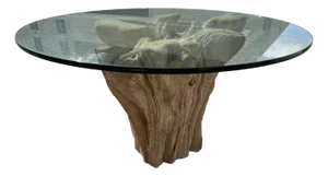 Large-Scale Tree Stump Dining Table