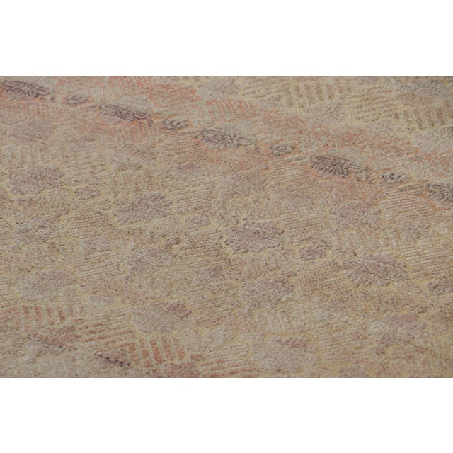 Made with hand-knotted wool and silk, this 3x6 runner rug is an exciting addition to Rug & Kilim’s Modern collection. On...