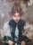 Portraiture Ramon Kelley Oil Painting Portrait of a Young Girl in a Victorian Dress For Sale - Image 3 of 11