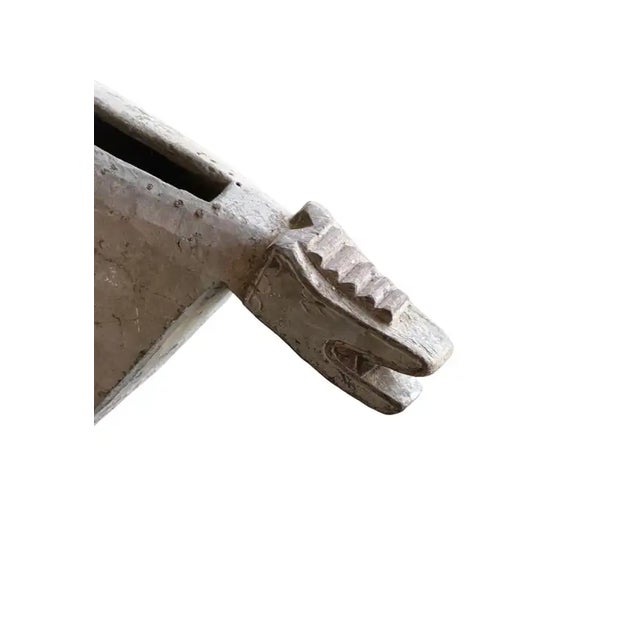 1920s Javanese Hand-Carved Kentongan Slit Drum Carving Depicting Mythical Horse c.1920 For Sale - Image 5 of 8