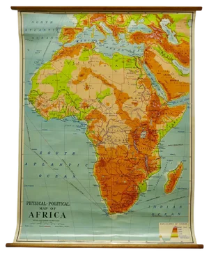Charts of Physical Maps by G.W. Bacon, 1920s