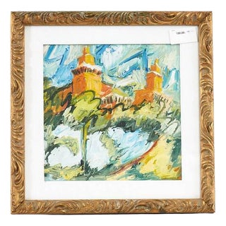 Alfredo Pini, Impressionist Scene, on Canvas For Sale