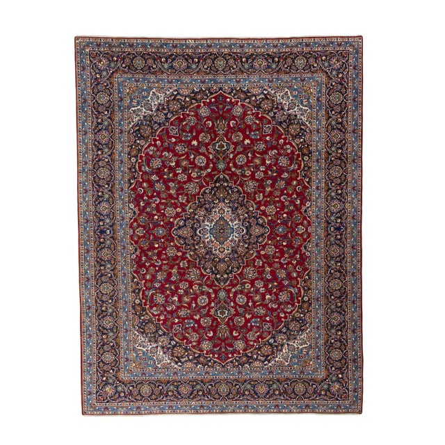 Hand-Knotted Oriental Rug in Red For Sale - Image 12 of 12