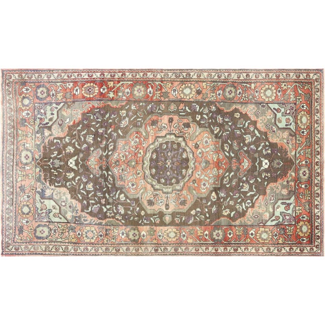 Textile 1960s Turkish Oushak Rug For Sale - Image 7 of 7