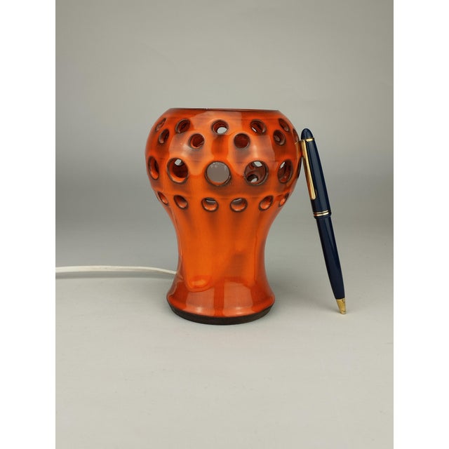 Small Ceramic Table Lamp by Johan Ove Brandels, Sweden, 1970s For Sale - Image 6 of 11