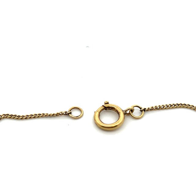 1920s 18k Yellow Gold Long French Bar Chain 61" For Sale - Image 4 of 8