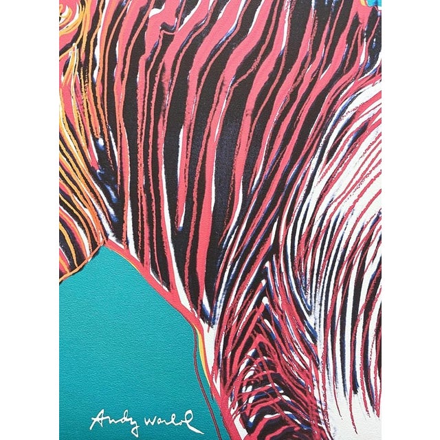After Andy Warhol, Grevys Zebra Blue, 1980s, Print For Sale - Image 3 of 6