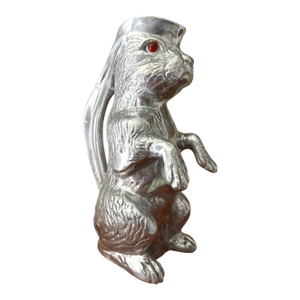 Vintage Arthur Court Cast Aluminum Rabbit Figural Pitcher C. 1970s