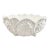 1960s English Majolica-Style Footed Coalport Countryware White Bone China Leaf Bowl For Sale
