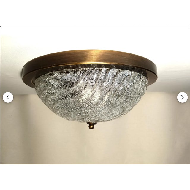Vintage Ceiling Light in Murano Glass from Fischer Leuchten, 1980s For Sale - Image 8 of 12