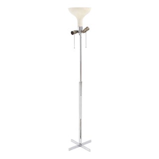 Adjustable Heigh Chrome Floor Lamp, Switzerland For Sale