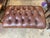 Wood Vintage Chesterfield Syle Tufted Leather Ottoman Footstool For Sale - Image 7 of 16