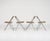 Silver Vintage Plia Folding Chair in Vienna Straw by Giancarlo Piretti for Anonima Castelli, 1970s, Set of 5 For Sale - Image 8 of 14