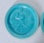 Ceramic Pair of 1939 World's Fair Capital & Labor Turquoise Souvenir Ceramic Plates For Sale - Image 7 of 12
