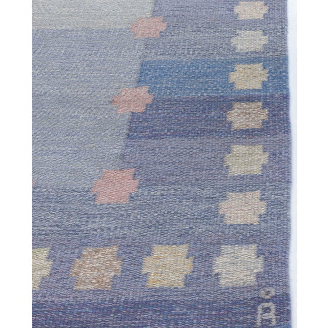 Textile Vintage Swedish Flat-Weave Rug by Agda Österberg, at Doris Leslie Blau For Sale - Image 7 of 9