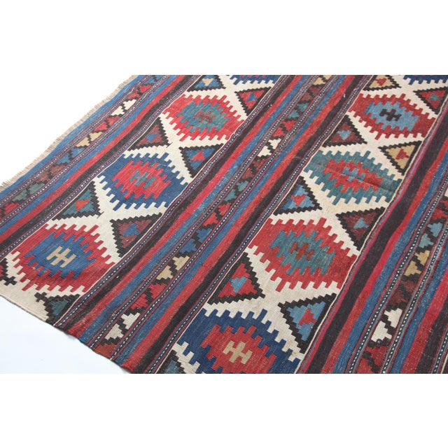 Antique Shirvan Kilim – Caucasian Flatweave, Late 19th Century -5' 11'' X 8' 11'' For Sale - Image 13 of 14