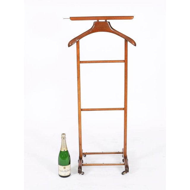Brown Vintage Edwardian Style Walnut Valet Clothes Stand For Sale - Image 8 of 10