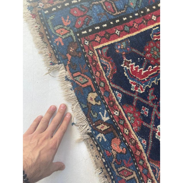 Antique Runner Long & Narrow Over-sized Rug 2.11 x 16.8 For Sale - Image 12 of 15