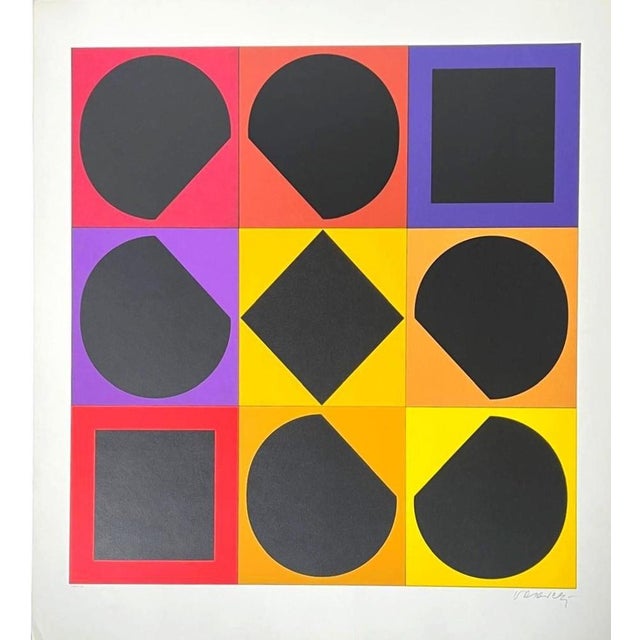 Victor Vasarely, Topaze, 1966, Silkscreen For Sale - Image 8 of 8