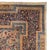 Traditional 1920s Persian Square Rose Ivory Navy Blue Floral Kirman Rug For Sale - Image 3 of 5
