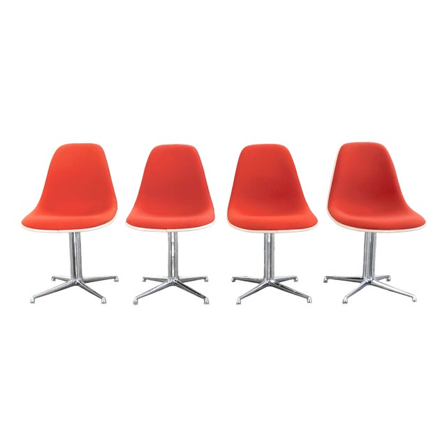 Vintage Fiberglass La Fonda Chairs by Charles Eames for Vitra, Set of 4 For Sale