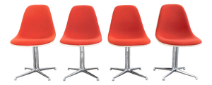 Vintage Fiberglass La Fonda Chairs by Charles Eames for Vitra, Set of 4
