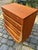 This teak chest of drawers from Kværndrup Møbelfabrik impresses with its precise craftsmanship and enduring design...