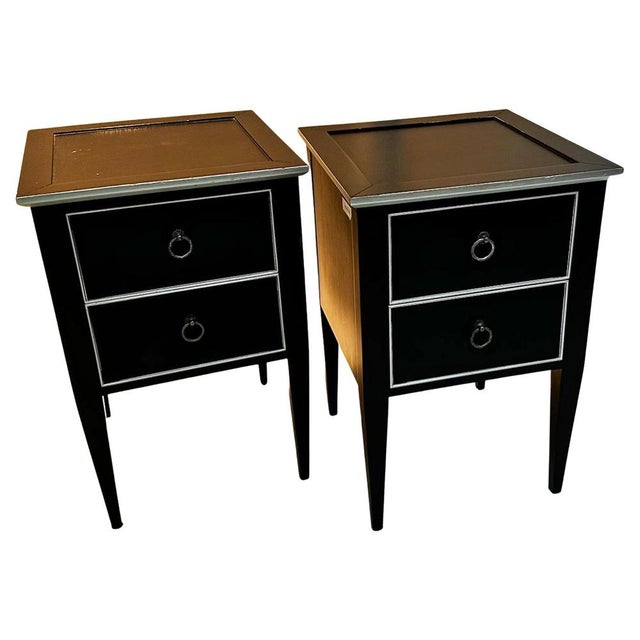 20th Century Italian Bedside Tables, Set of 2 For Sale - Image 9 of 9