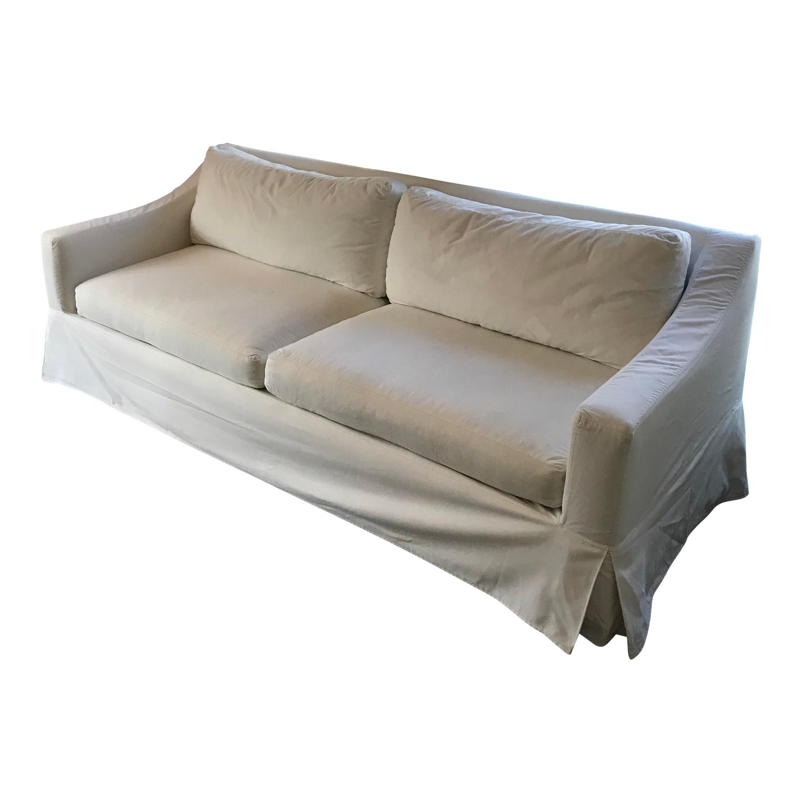 Pottery Barn York Slope Arm Slipcovered Sofa Chairish