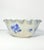 American 1940s Stoneware Salt Glazed Cobalt Blue Ruffled Floral Serving Bowl For Sale - Image 3 of 6