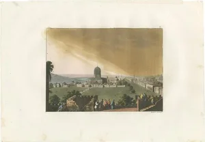Ferrario, A Mosque of Solomon's Temple, 1831, Print