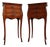 Louis XV French Bedside Tables with Floral Marquetry, 1940s, Set of 2 For Sale