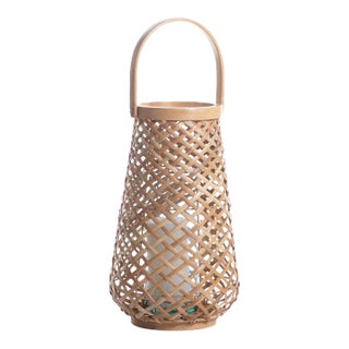 Mactan 15.75" Tall Rattan Decorative Lantern For Sale