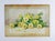 English Early 20th Century Yellow Roses Still Life Watercolor Painting For Sale - Image 3 of 3