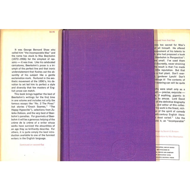 1970s "Max Beerbohm: Selected Prose" 1970 Cecil, David [Edited By] For Sale - Image 5 of 5