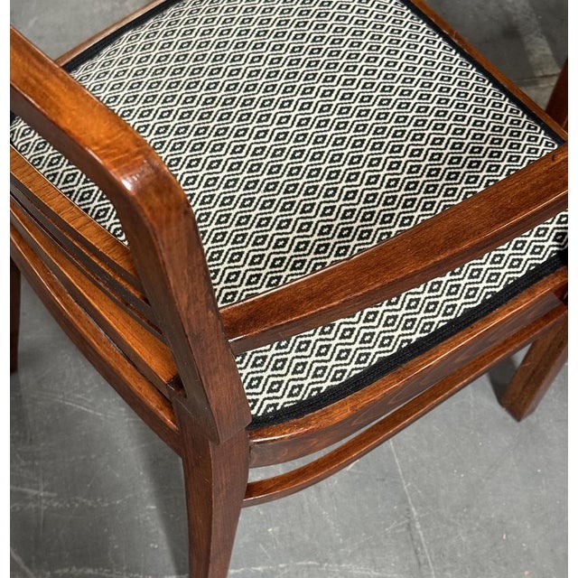 1930s Art Deco Walnut Armchairs, Bohemia, 1930s, Set of 2 For Sale - Image 5 of 7