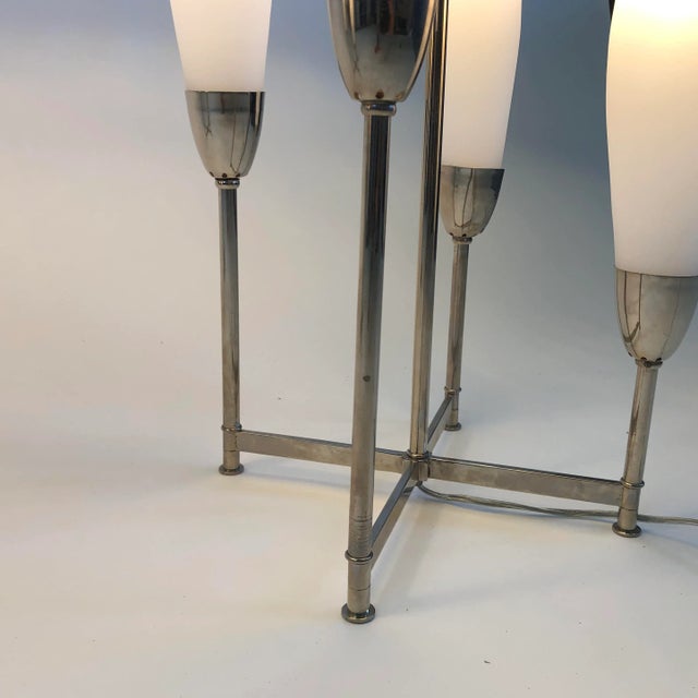 Mid 20th Century Mid 20th Century Murano Mirrored Globe Large Lamps - A Pair For Sale - Image 5 of 12