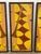 Orange Vintage Mid-Century Modern Geometric Wall Panels, Set of Four, Orange and Yellow Abstract Wall Art For Sale - Image 8 of 10
