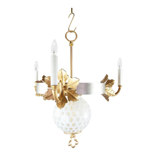 Mia 3-arm chandelier from Louise Gaskill Company. For Sale