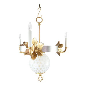 Mia 3-arm chandelier from Louise Gaskill Company.