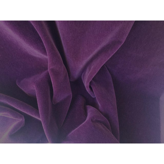 Wool Mohair Velvet Fabric in Deep Violet From Donghia 2 Yards Chairish