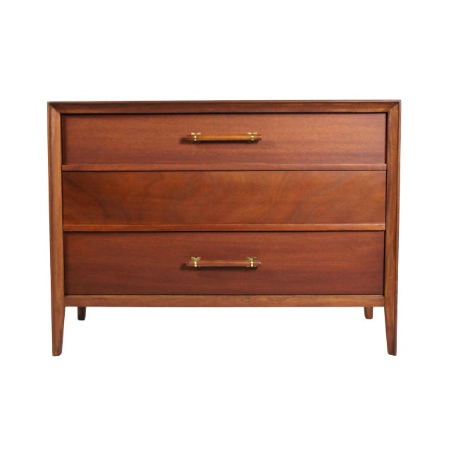 1960s 1960s Vintage Mid-Century Modern Mahogany Widdicomb Dresser Professionally Restored For Sale - Image 5 of 12
