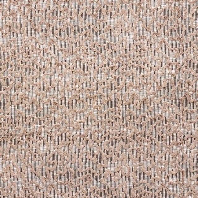 Schumacher Janis Velvet Fabric in Brown For Sale