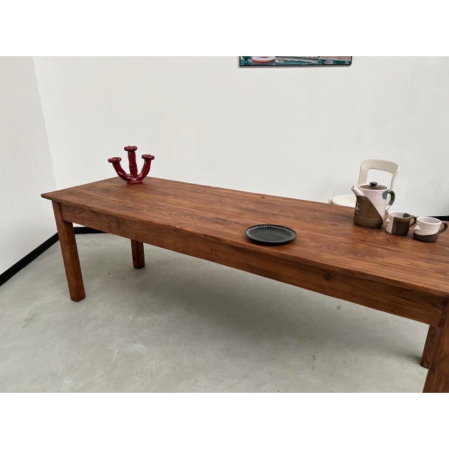 Pine Farm Table, 1970s For Sale - Image 18 of 18