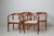 Scandinavian Modern S-96 Dining Armchairs attributed to Eyjolfur Augustsson, 1960s, Set of 4 For Sale - Image 3 of 14