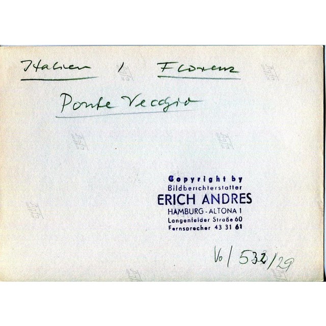Florence Italy Ponte Vecchio, 1954 For Sale - Image 4 of 5