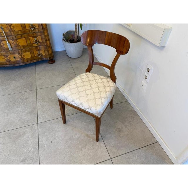 Brown Biedermeier Chair in Walnut For Sale - Image 8 of 13