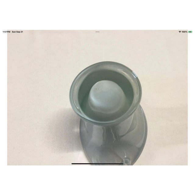 1960s Murano Archimede Seguso Opaque Cased Art Glass Cala Lilly/Whale Tail Statement Vase For Sale - Image 9 of 11